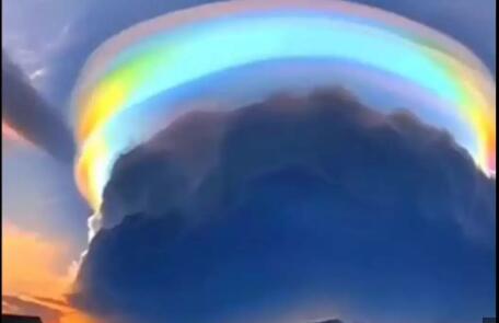Dove si possono osservare le nuvole arcobaleno cinesi?